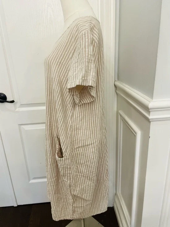 Moda Cream & Beige Textured Tunic - Picture 3 of 8